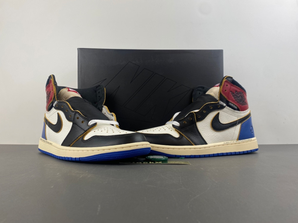 Jordan 1 Retro High OG SP Fragment x Union LA Varsity Red Sport Royal IO7847-002