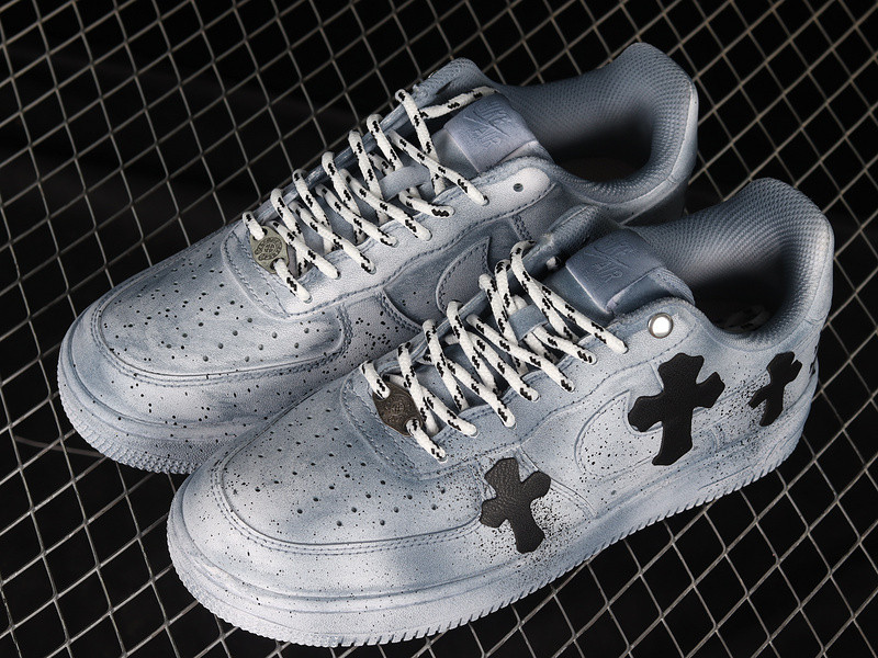 AIR FORCE 1 LOW 07 X CHROMEHEARTS BLUE/BLACK/WHITE CW2288-111
