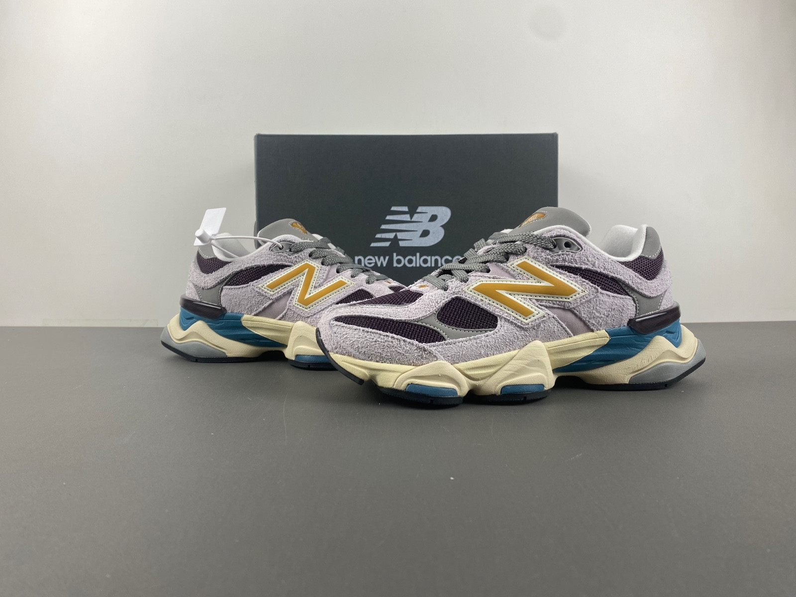 new Ba1an*e 9060 taro plum brown men