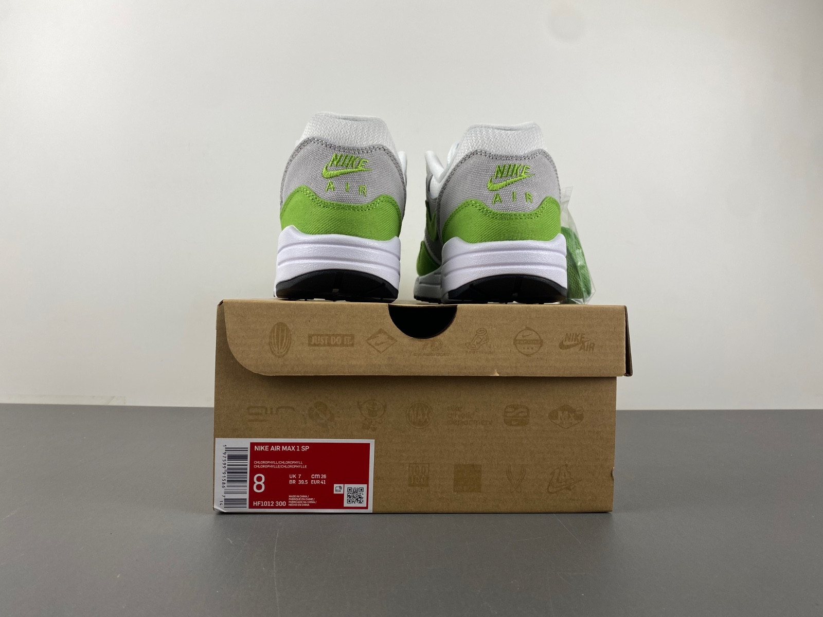 patta x nike air max 1 Ch10rophyll - hf1012-300