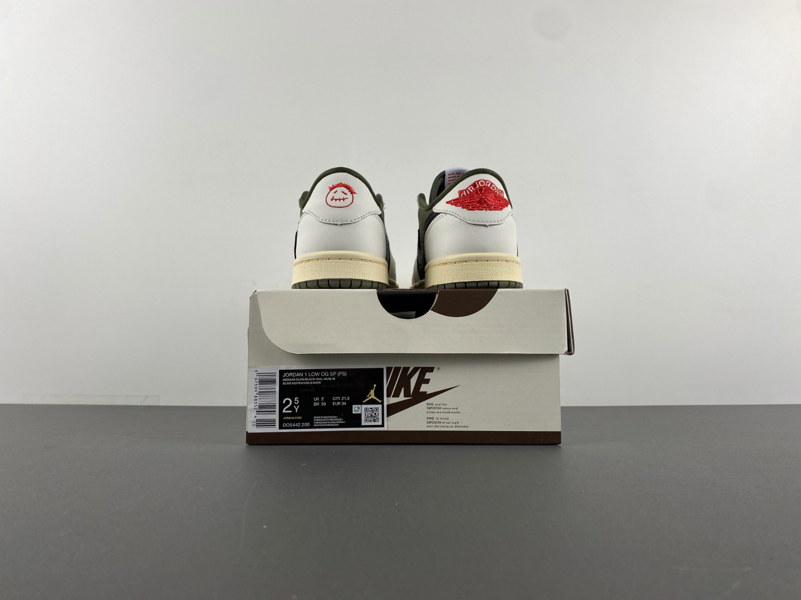 Jordan 1 Retro Low OG SP Travis Scott Medium Olive (PS) DO5442-200