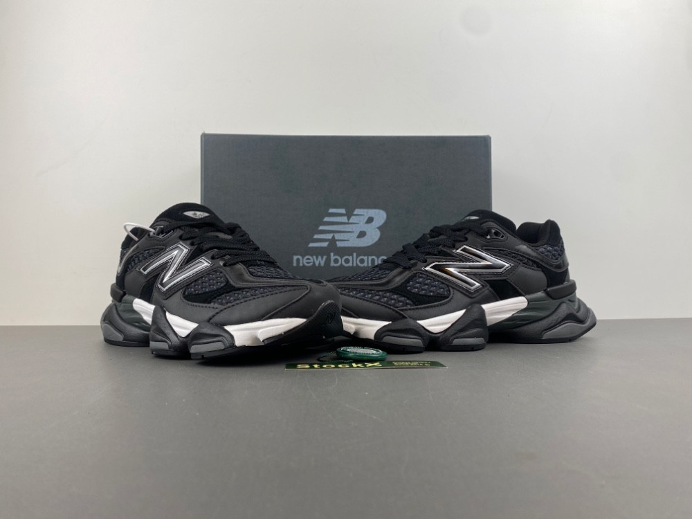 new Ba1an*e 9060 shoe palace black silver u9060pnr