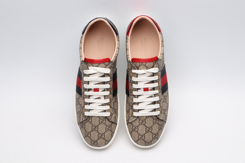 Gvc*1 ace embroidered low-top sneaker brown with stripe