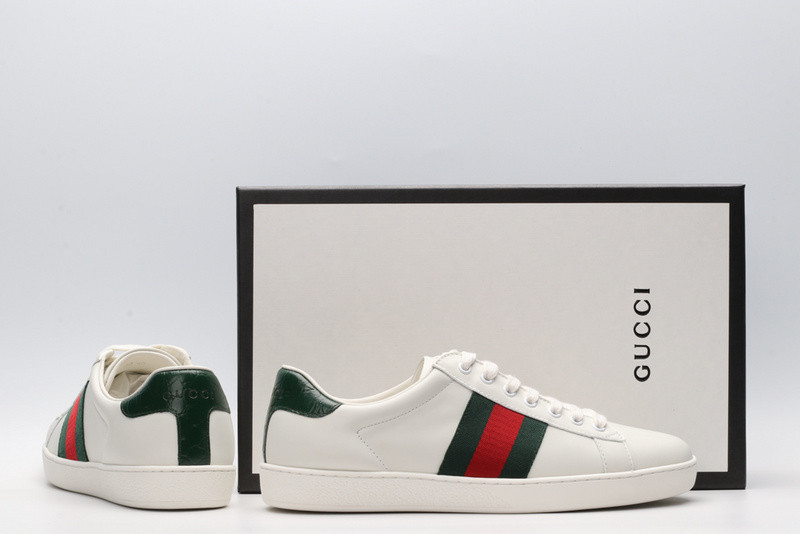 Gvc*1 ace embroidered low-top sneaker white with stripe