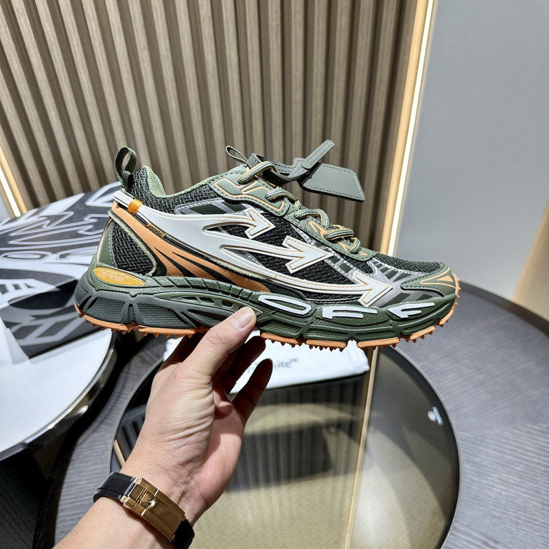 OWT Be Right Back Military Green Peach SNEAKERS