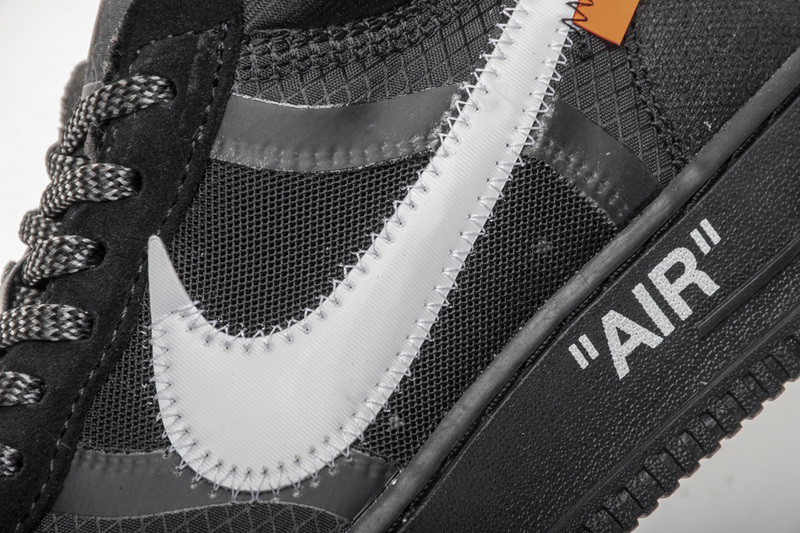 owt nike air force 1 low black ao4606-001