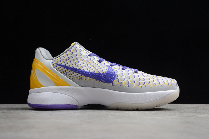 new nike kobe vi 6 protro white purple yellow cw2190-105