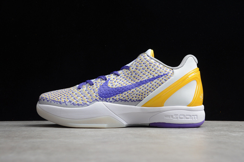 new nike kobe vi 6 protro white purple yellow cw2190-105