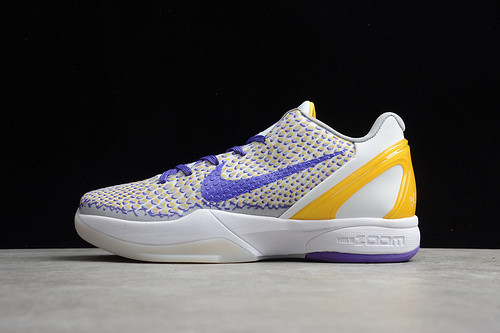 new nike kobe vi 6 protro white purple yellow cw2190-105