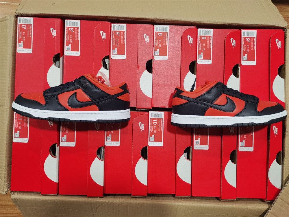 nike dunk low sp champ colors university orange marine cu1727-800