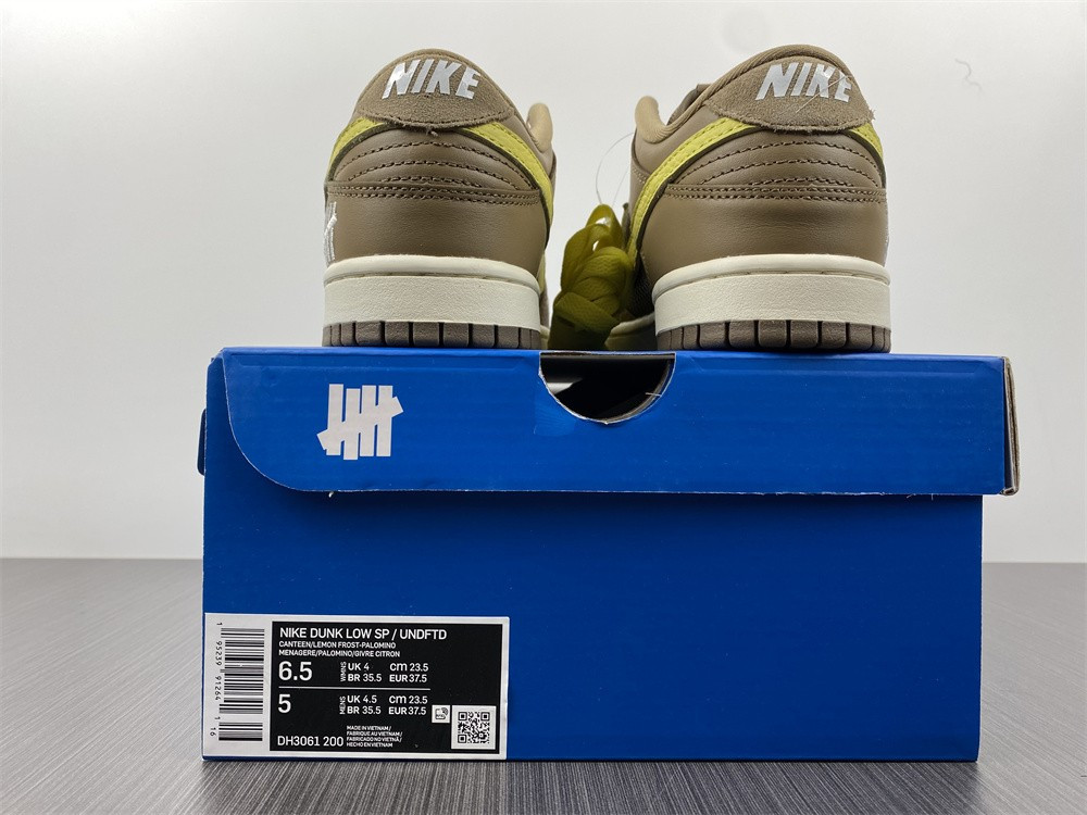 undefeated x dunk low sp 