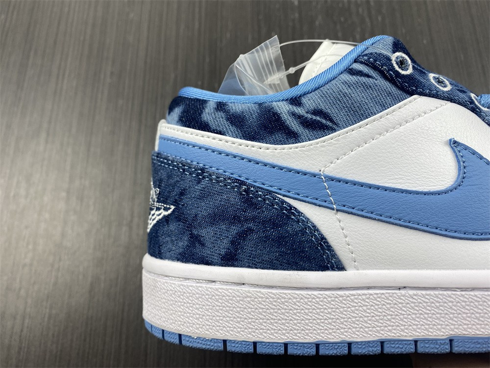 jordan 1 low washed denim (gs) - dm8947-100
