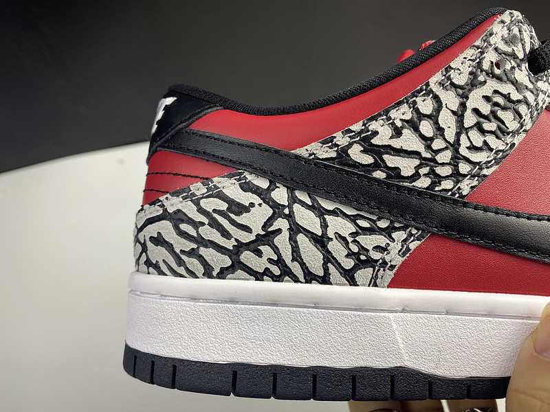 nike dunk sb low red cement (2012) 313170-600