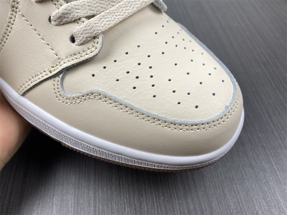 jordan 1 mid fleece pearl white (gs) - do2207-264