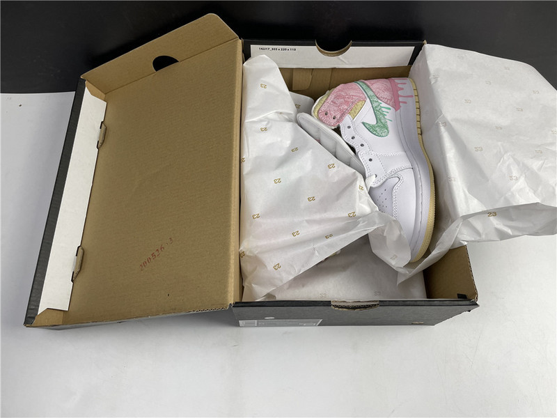 jordan 1 mid paint drip (gs) - dd1666-100