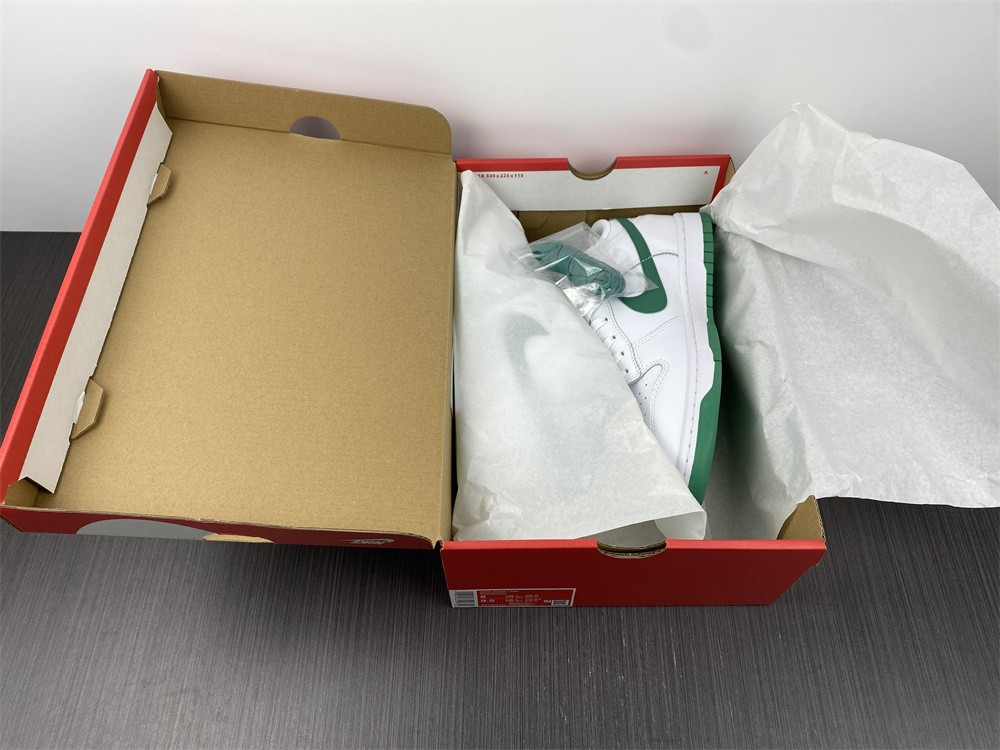 nike dunk low white green noise (w) - dd1503-112