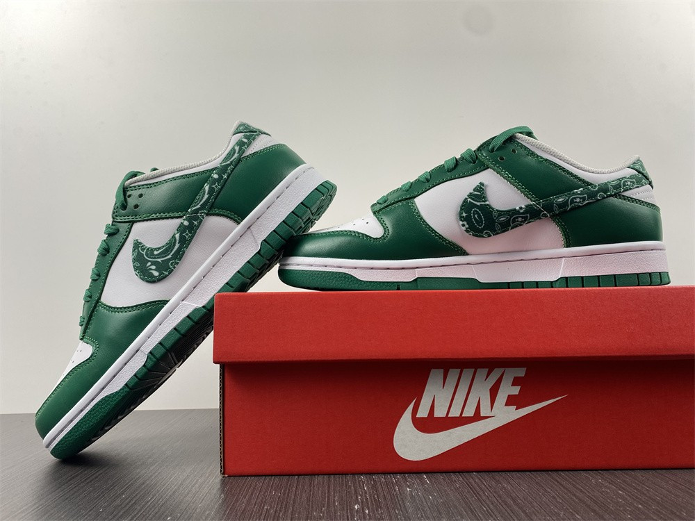 nike dunk low essential paisley pack green (w) dh4401-102