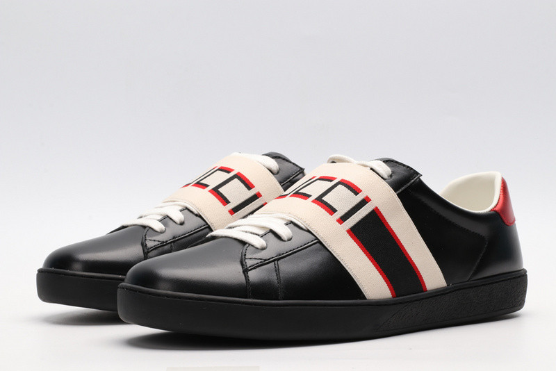 guci low-top sneaker black with G*u*i