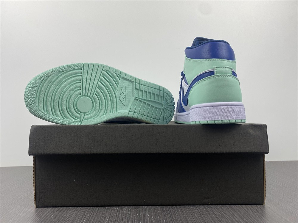 jordan 1 mid mystic navy mint foam - 554724-413