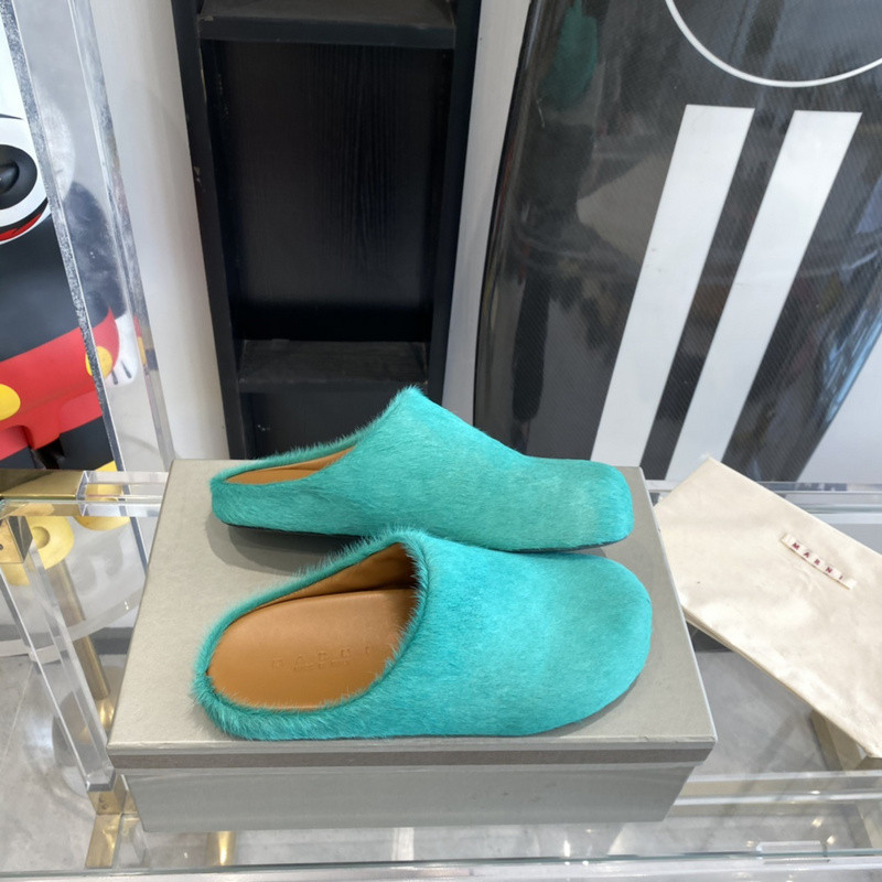 Ma*n1 green fussbett sabot loafers