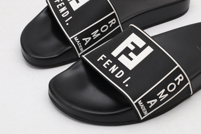 F**di slides all white with white letter