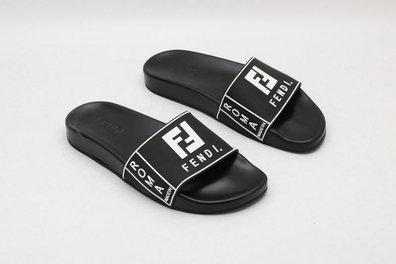 F**di slides all white with white letter