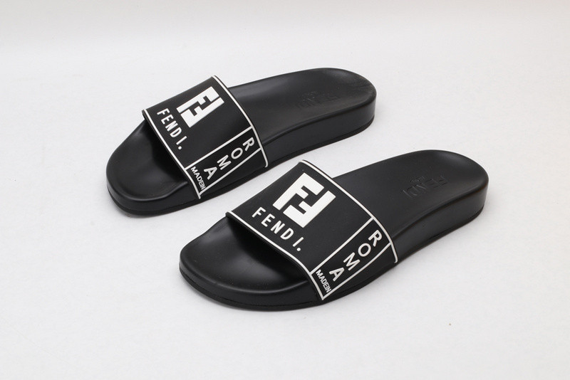 F**di slides all white with white letter
