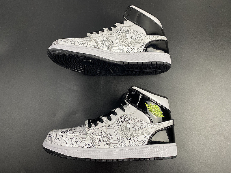 jordan 1 mid se diy (gs) - dc4099-100
