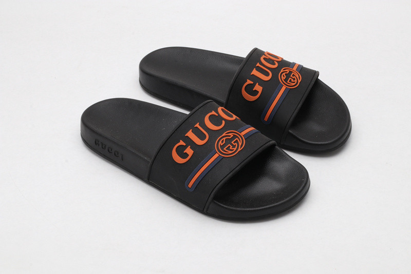 G*u*i slides all black with "orange G*u*i"