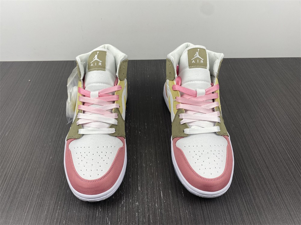 jordan 1 mid se pastel vivid green grind (gs) dj0338-100