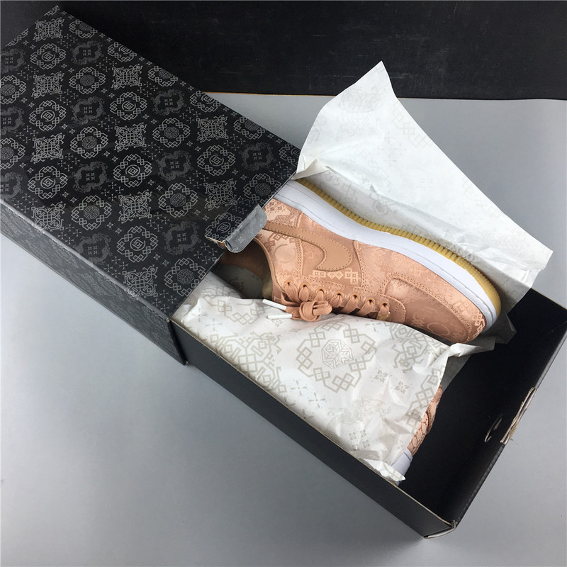 clot x nike air force 1 low rose gold cj5290-600