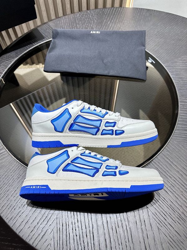amiri skel top leather sneakers