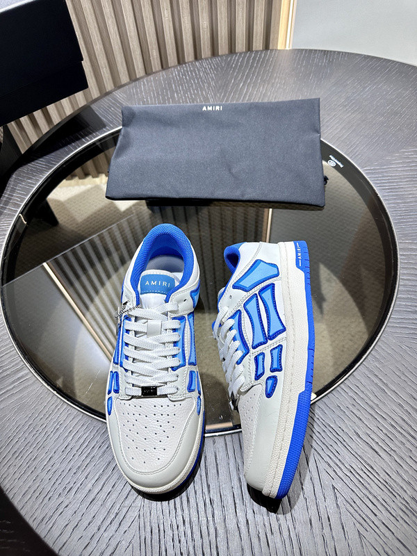 amiri skel top leather sneakers