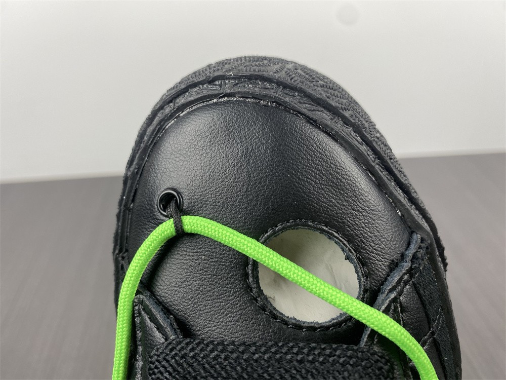 owt x nike blazer low black green dh7863-001