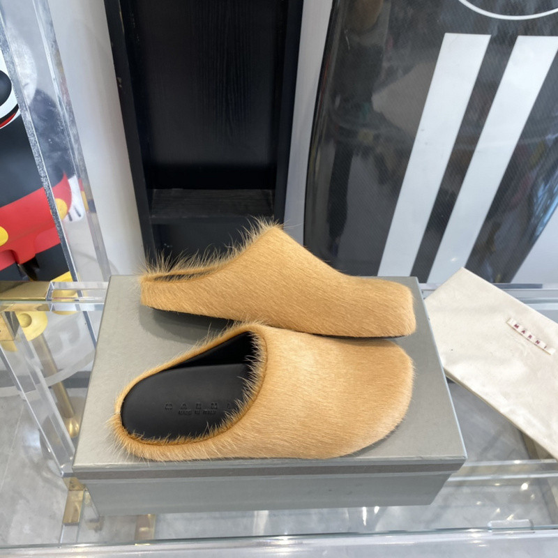 Ma*n1 brown fussbett sabot loafers