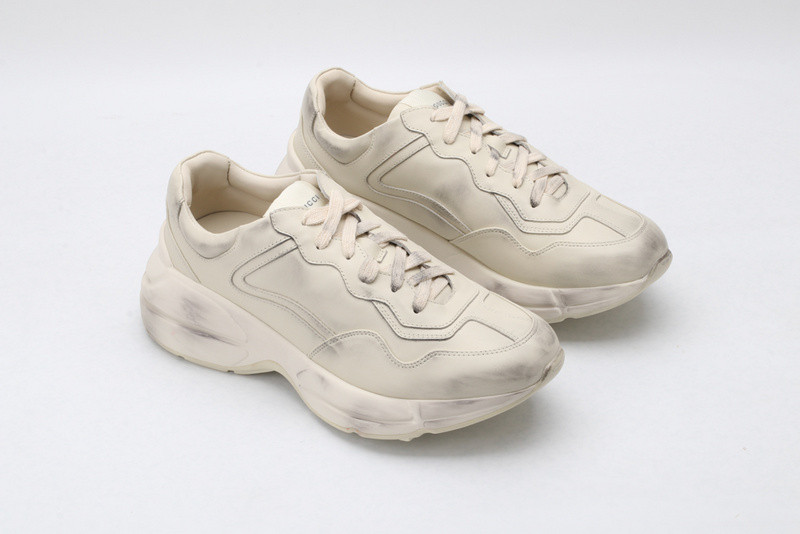 G*u*i ace embroidered low-top sneaker white