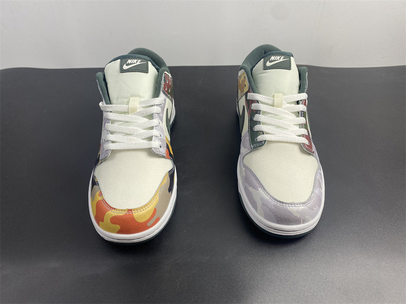 nike dunk low se sail multi-camo - dh0957-100